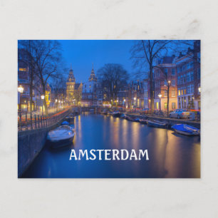 Amsterdam Canal Postcard