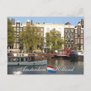 Amsterdam Canal Postcard