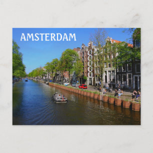Amsterdam Canal Postcard