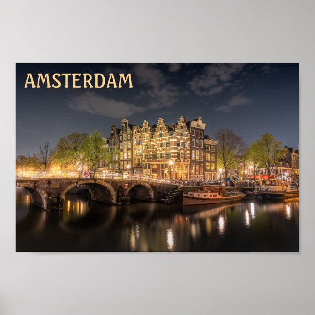 Amsterdam Canal Poster (Front)