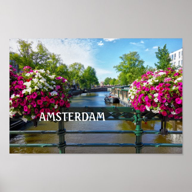 Amsterdam Canal Poster (Front)