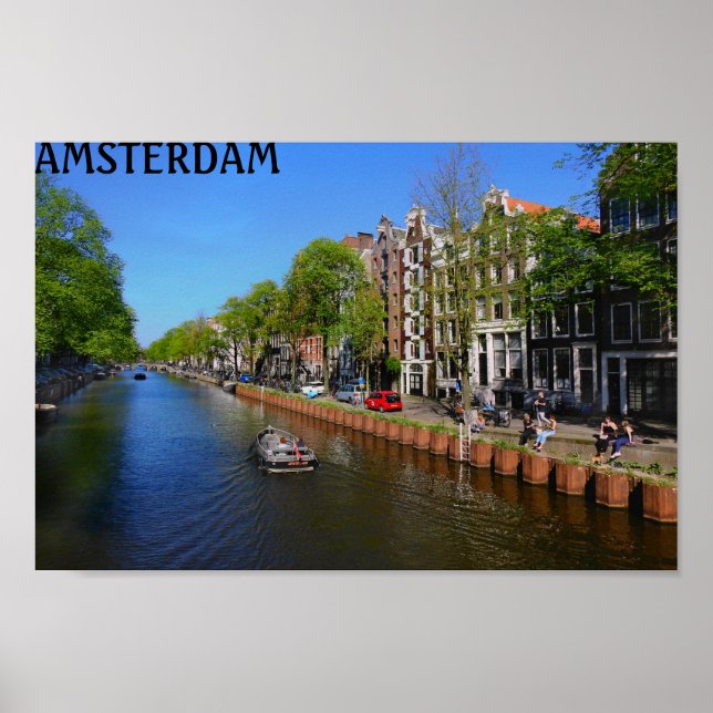 Amsterdam Canal Poster (Front)