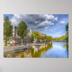 Amsterdam Canal Poster