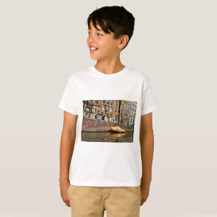 Amsterdam, Canal, Wooden Shoe Boat T-Shirt