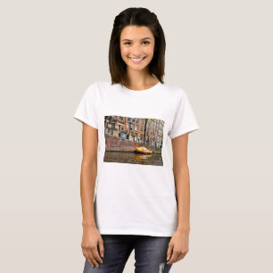 Amsterdam, Canal, Wooden Shoe Boat T-Shirt