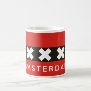 amsterdam city flag netherlands country name text coffee mug