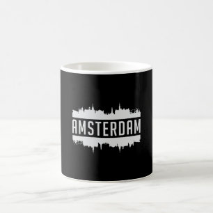 Amsterdam City Skyline Cityscape Funny Gift Idea Coffee Mug