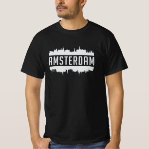 Amsterdam City Skyline Cityscape Funny Gift Idea T-Shirt