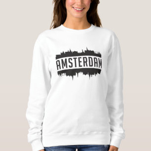 Amsterdam City Skyline Cityscape Life Funny Gift Sweatshirt