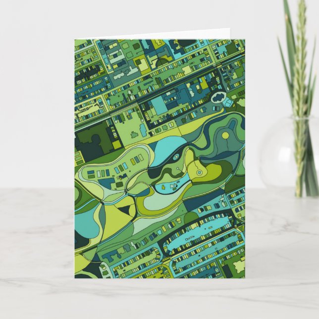 Amsterdam City Structure Map Card (Front)