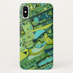 Amsterdam City Structure Map iPhone X Case