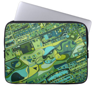 Amsterdam City Structure Map Laptop Sleeve