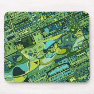 Amsterdam City Structure Map Mouse Mat