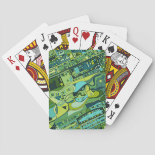 Amsterdam City Structure Map Playing Cards