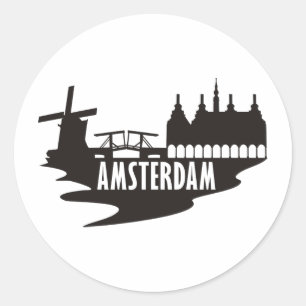 Amsterdam Classic Round Sticker