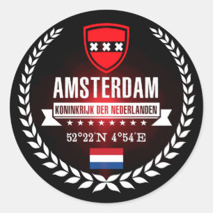 Amsterdam Classic Round Sticker