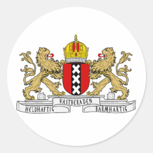 Amsterdam Coat of Arms Classic Round Sticker