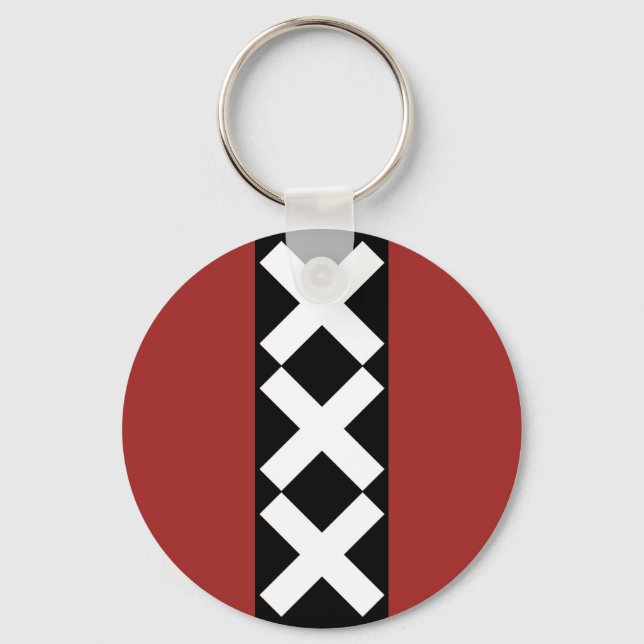 Amsterdam Coat of Arms. Key Ring (Front)