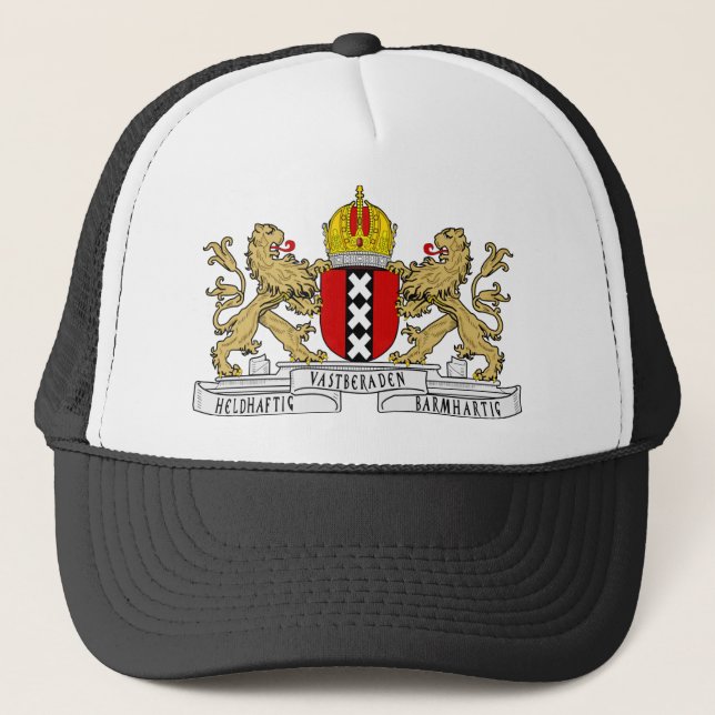 Amsterdam Coat of Arms Trucker Hat (Front)