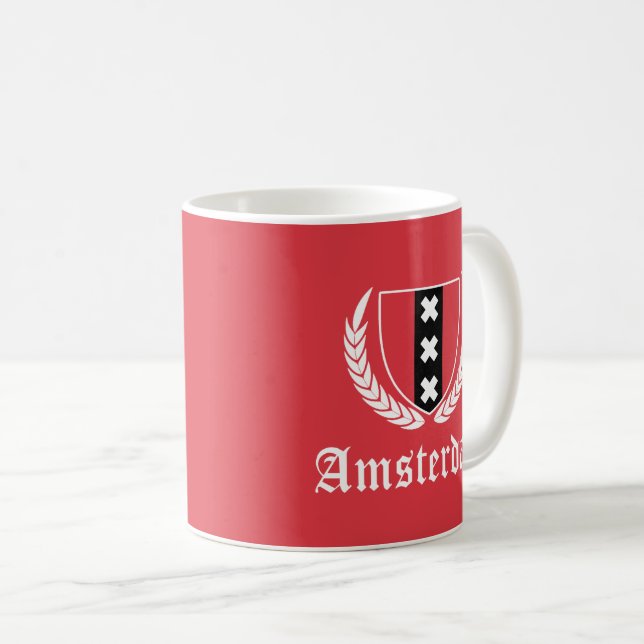 Amsterdam Crest Coffee Mug (Front Right)