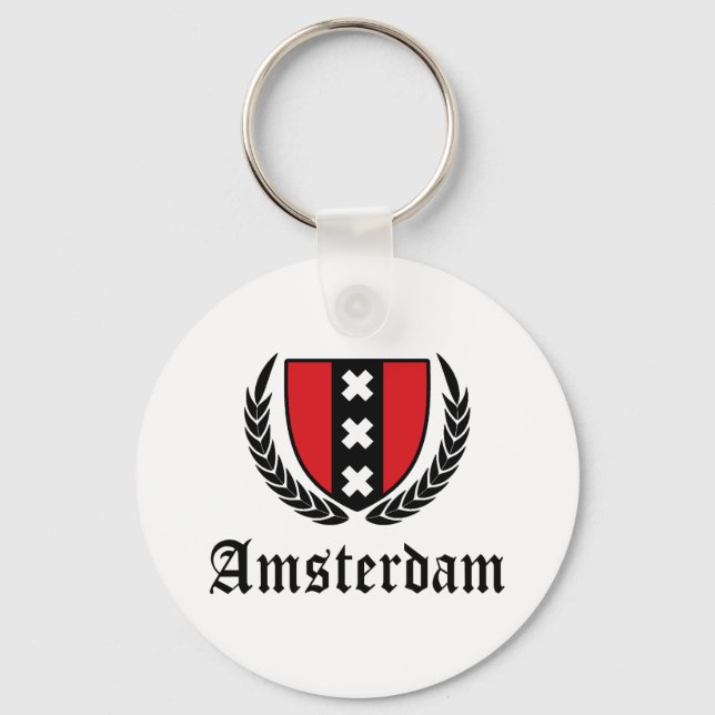 Amsterdam Crest Key Ring (Front)