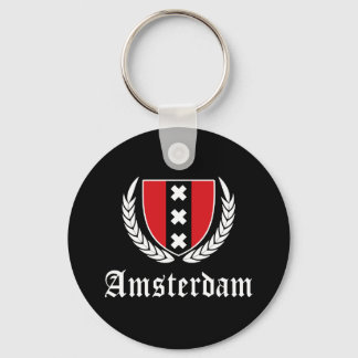 Amsterdam Crest Key Ring