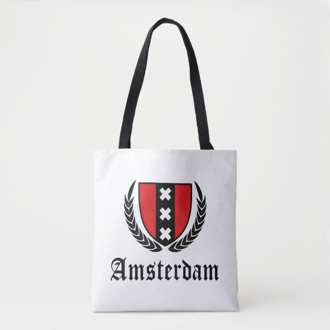Amsterdam Crest Tote Bag (Front)