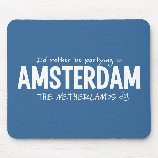 AMSTERDAM custom color mousepad (Front)