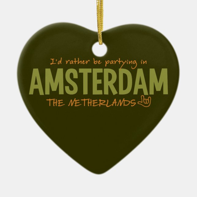 AMSTERDAM custom color ornament (Front)