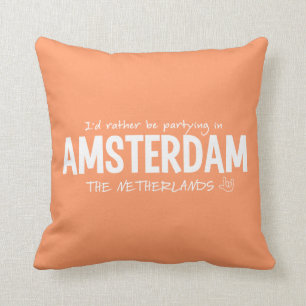 AMSTERDAM custom color throw pillow