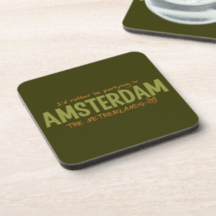 AMSTERDAM custom colour coasters