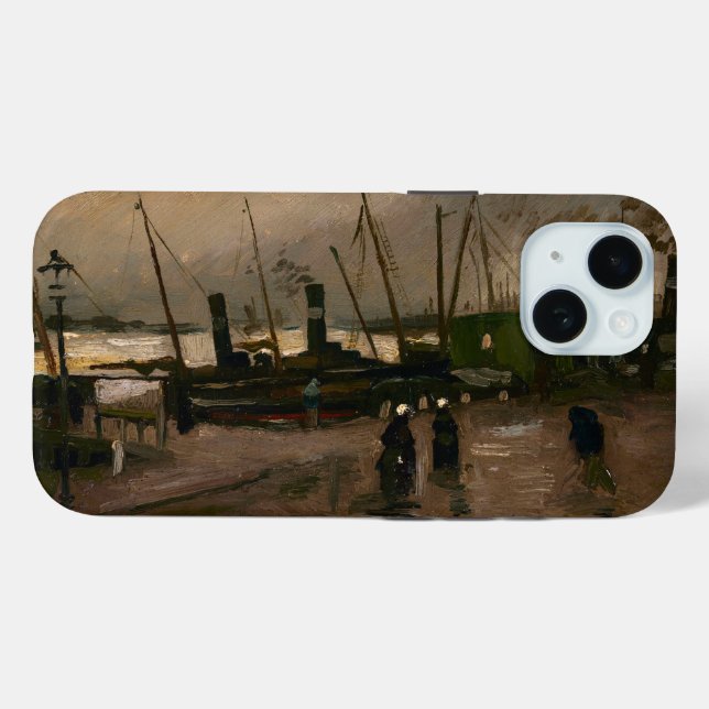 Amsterdam Fishermen's Harbour Storm by Vincent Gog Case-Mate iPhone Case (Back (Horizontal))