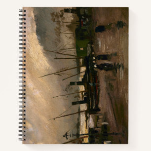 Amsterdam Fishermen's Harbour Storm by Vincent Gog Notebook