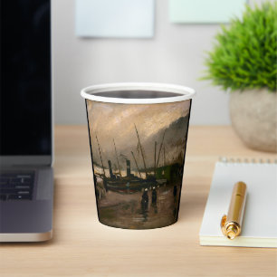 Amsterdam Fishermen's Harbour Storm by Vincent Gog Paper Cups