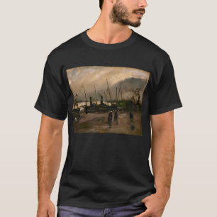 Amsterdam Fishermen's Harbour Storm by Vincent Gog T-Shirt