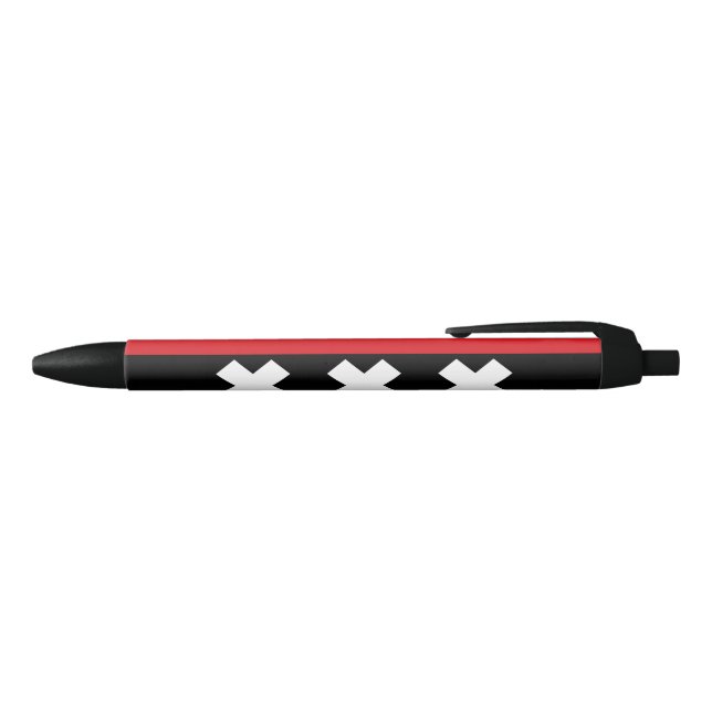 Amsterdam Flag Black Ink Pen (Top)