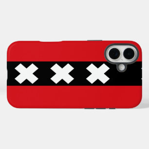 Amsterdam Flag iPhone 16 Plus Case