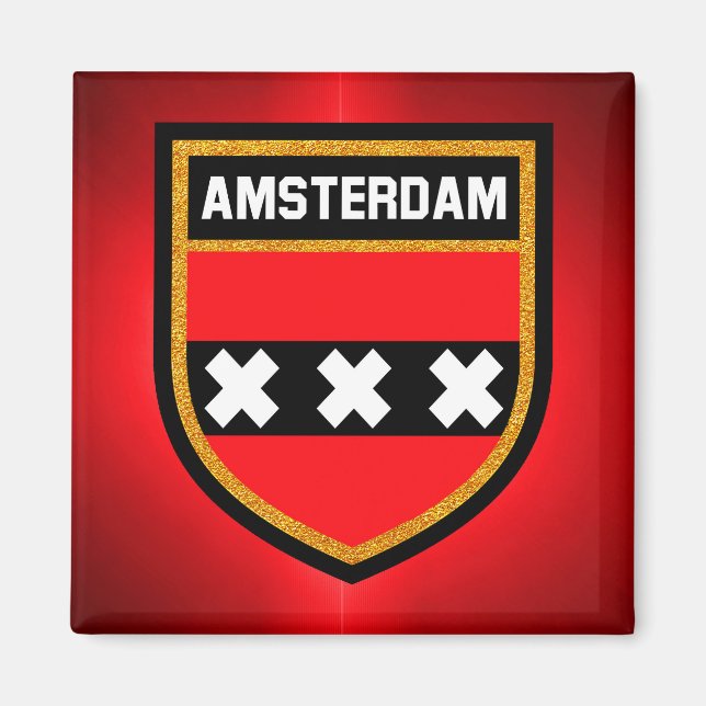 Amsterdam Flag Magnet (Front)