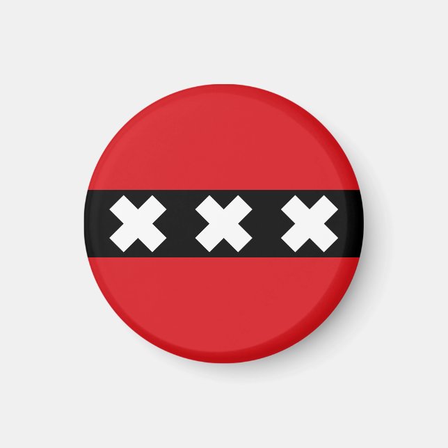 Amsterdam Flag Magnet (Front)