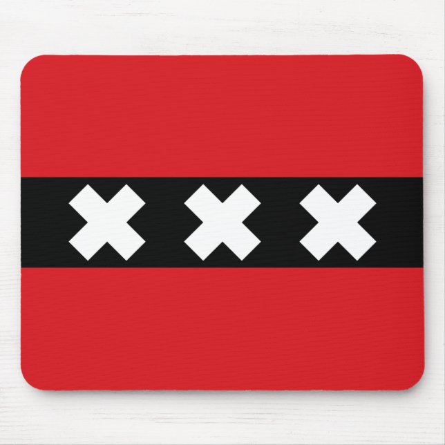 Amsterdam Flag Mouse Mat (Front)