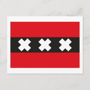 Amsterdam Flag Postcard
