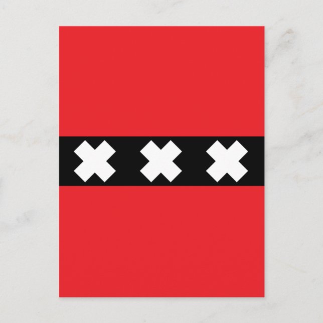Amsterdam Flag Postcard (Front)
