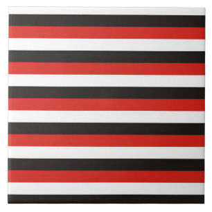 amsterdam flag stripes pattern red white black net tile