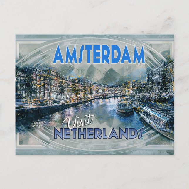 Amsterdam, from the series Visit... Postcard (Front)