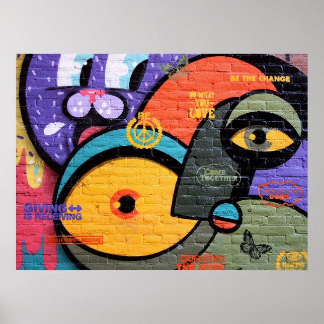 Amsterdam Graffiti Poster (Front)