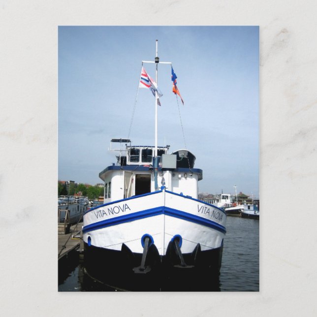 Amsterdam harbour - Postcard (Front)