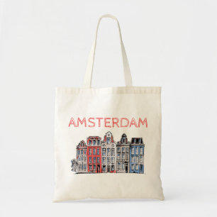 Amsterdam Holland Leaning Houses Tote Bag