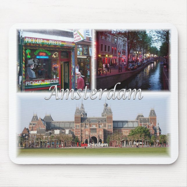 Amsterdam Holland Mouse Mat (Front)