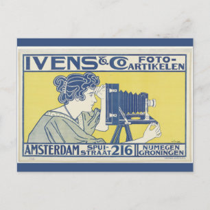 Amsterdam Holland Vintage Photography Poster Postcard