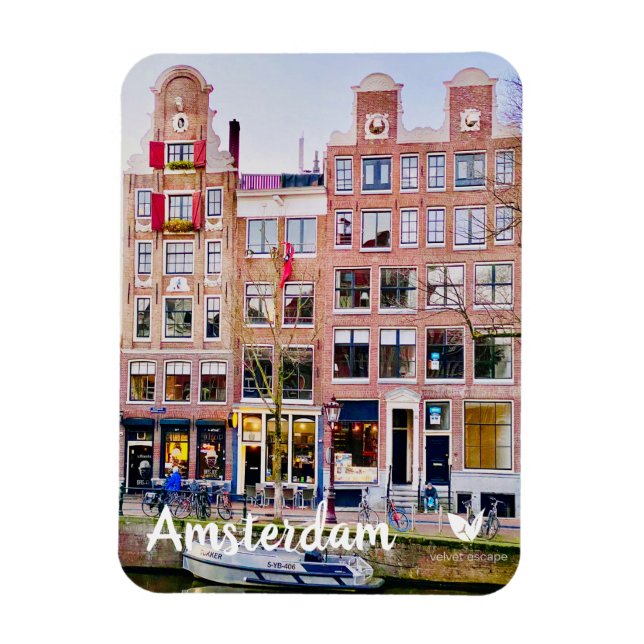 Amsterdam houses - fridge magnet by Velvet Escape (Vertical)